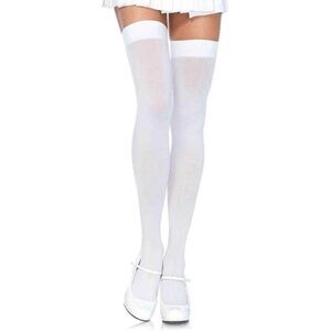 Leg Avenue Opaque Nylon Thigh Highs, Plus size